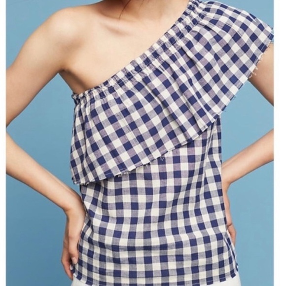 Anthropologie The Lady & The Sailor One Shoulder Top - Picture 2 of 10